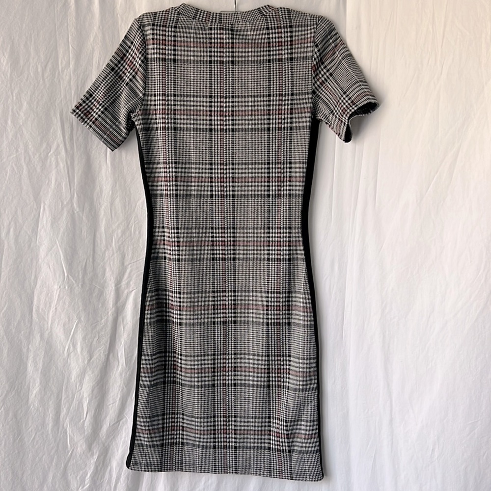 Divided H&M bodycon tartan plaid dress 6 - Picture 3 of 6